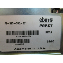 EBM FI-525-500-001 FAN ASSEMBLE FOR BLOWER 48VDC 1465U MIN